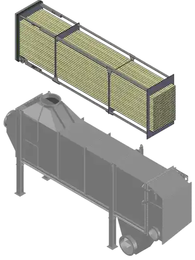 Air and flue gas cooler